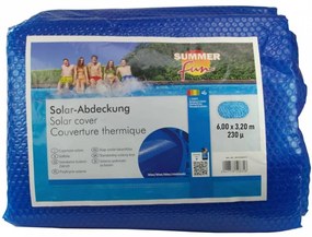 Summer Fun kék polietilén szolártakaró ovális medencéhez 600 x 320 cm