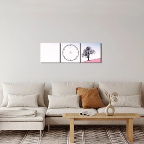 Kép - Rózsaszín álom (órával) (90x30 cm)