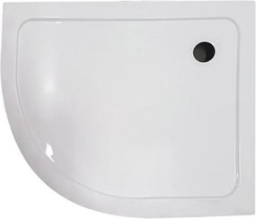 Memphis aszimmetrikus íves zuhanytálca 100x80 cm