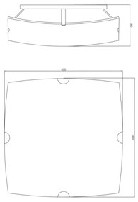 Globo 40403-3 - Mennyezeti lámpa PARANJA 3xE27/60W/230V
