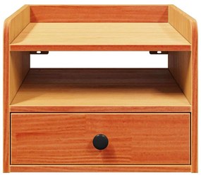 Éjjeli asztal 2 pcs Viaszbarna 38 x 36 x 29.5 cm Tömör fenyőfa