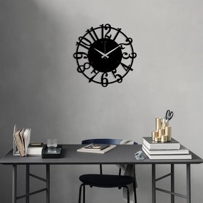 Fém falióra, fekete, 48×48 cm – TR891TNL2115