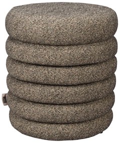 Barna buklé puff Fern – Dutchbone