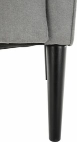 Kényelmes fotel, szürke/fekete, BREDLY