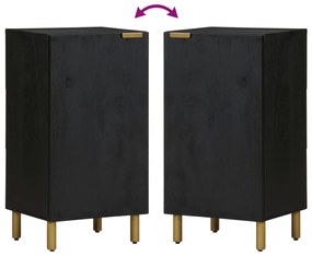 fekete szerelt fa tálalószekrény 40 x 33 x 75 cm