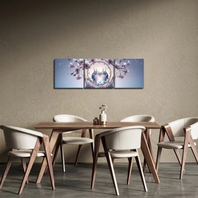 Kép - Gyémánt szív (órával) (90x30 cm)