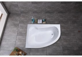Nizza aszimmetrikus kád bal 150x100 cm
