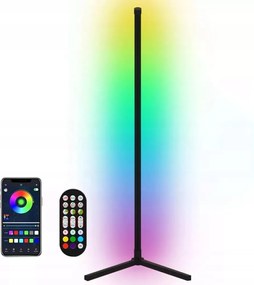 Rgb LED-es álló sarok lámpa távirányítóval Alkalmazás Szivárvány Hatás 3D
