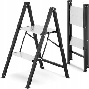 Háztartási összecsukható létra Erős háztartási lépcső 2 lépcsőfok acél Higher