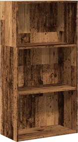 vidaXL antik fa színű szerelt fa könyvespolc 60 x 30 x 114 cm