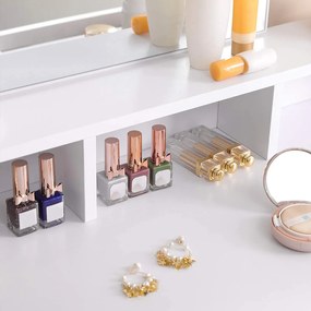 Fésülködőasztal tükörrel ANGLE 80x40cm, fehér