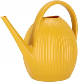 Kerti locsolókanna 9,5 l sárga bordázott virágöntözéshez