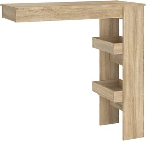 vidaXL sonoma tölgy színű fatermék fali bárasztal 102 x 45 x 103,5 cm