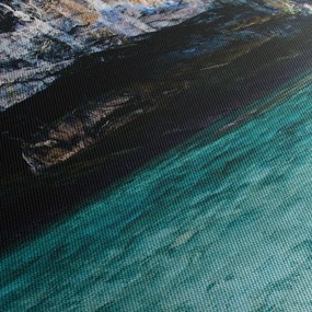 A víz és a sziklák képe (150x105 cm)