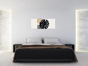 Kép - Absztrakció trópusi levelekkel N⁰2 (120x50 cm)