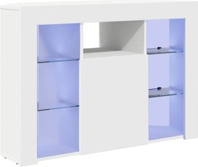 vidaXL Sarok LED TV szekrény Fehér 100x40x68cm Faanyag