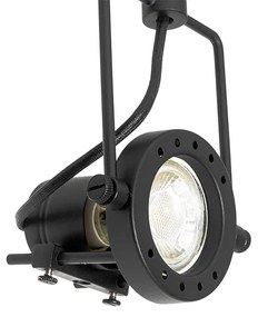 Ipari sínrendszer 3 spotlámpával, 1 fázisú fekete - Suplux