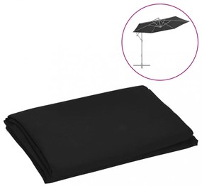 fekete konzolos napernyő csereponyva 300 cm