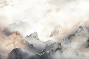 Kép - Hegyi absztrakció márvány textúrával (90x60 cm)