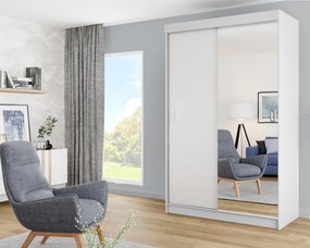 Bill 1 138 Tolóajtós Szekrény 138cm, Fehér