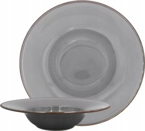 Tésztatál pasztához 28 cm Bogucice Rustic Grey porcelán