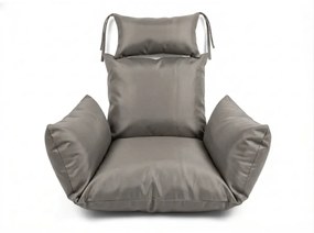 Szürke függőszék KOKON állvány nélkül, világos párna