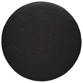 fekete kalapált alumínium dohányzóasztal Ø 50 x 30 cm