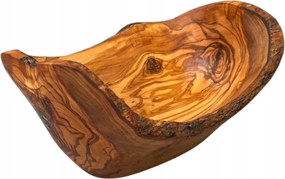 Nagy Ovális Tál Olajfából DMIOR25.1 Bárka Dió és Snack