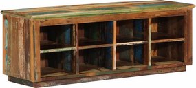 vidaXL Cipőszekrény Barna 110 x 35 x 40 cm Szilárd Újrahasznosított Fa