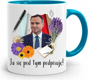 Duda András Kék Elnöki Bögre Neked, fényképes nyomattal
