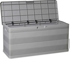 Szürke Kerti Tárolóláda 117 X 45 X 56 Cm