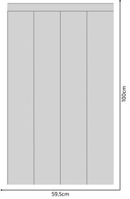 PIPPER. Textil öntapadó tapéta - Egy téglalap - Szürke színű Méret: 100cm, Szín: Sápadt