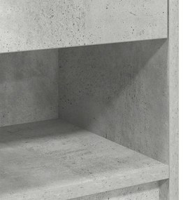 2 db betonszürke éjjeliszekrény fiókkal 39x28x41 cm