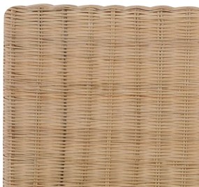 kézzel font valódi rattan ágykeret 140 x 200 cm