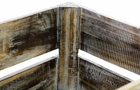 DIVERO Kerti fa tároló doboz 3 db VINTAGE 44 x 28 x 19 barna