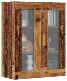 antik fa színű függő faliszekrény 69,5 x 34 x 90 cm