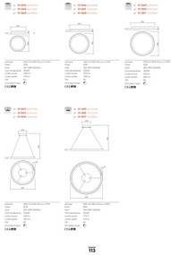 Redo 01-2675 - LED dimmelhető csillár kábellel ICONIC LED/60W/230V átm. 78 cm fehér