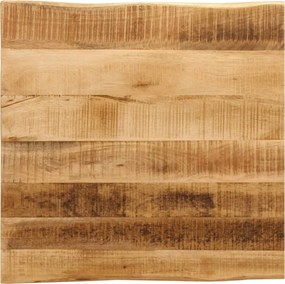 vidaXL tömör nyers mangófa természetes élű asztallap 60 x 60 x 3,8 cm