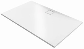 Zuhanytálca négyszögletes Hüppe EasyFlat 150x100 cm öntött márvány fehér EF0118.055