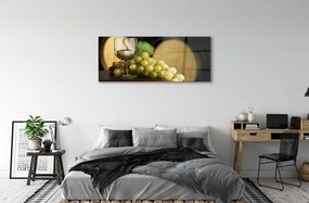Akrilkép Egy pohár szőlő hordó 125x50 cm