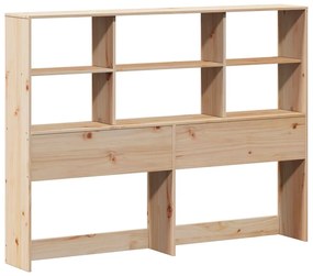 tömör fenyőfa fejtámla tárolóval 140 cm