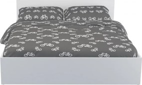 Pietro II NEW Kétszemélyes ágykeret 160x200, ágyráccsal Fehér