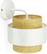 Fali lámpa Fehér Rattan K1 Kleo Led