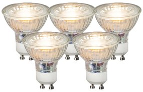 5 db GU10 LED izzó készlet COB 3.5W 330lm 3000K