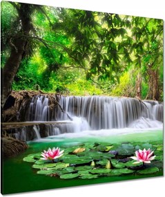 Vászonkép 90x90 Vízesés Thaiföldön