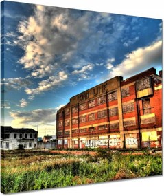 Vászonkép 40x40 Felhők az épületek felett