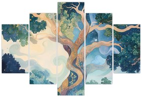 Kép – Kozmikus fa (150x105 cm)
