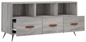 szürke sonoma színű szerelt fa TV-szekrény 102 x 36 x 50 cm