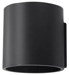 Roda fekete falilámpa - Sollux