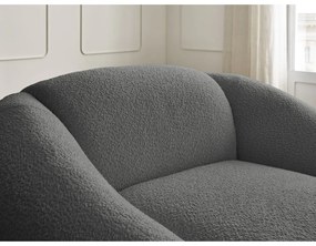 Szürke buklé fotel Tina – Bobochic Paris